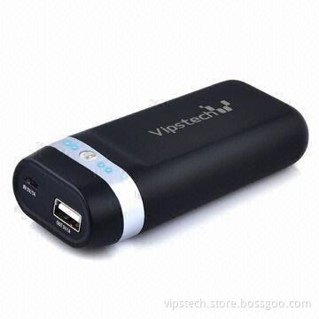 Portable Power Station for iPhone 5/iPad/Mobile Phones/GPS, with 4,400mAh Capacity, Private Mold